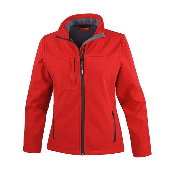 Result Womens/Ladies Classic Soft Shell Jacket / Red - Picture 1 of 2